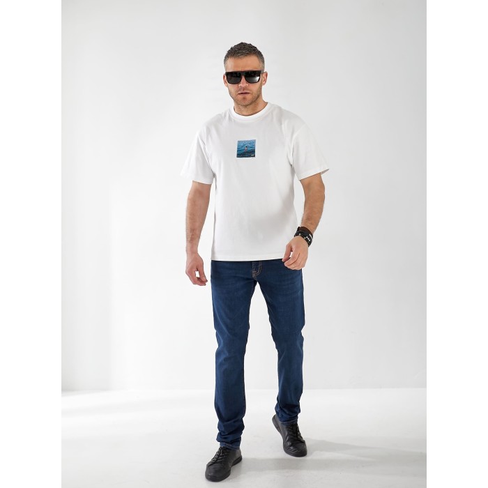 Джинси Marlin Skinny чоловічі темно-синього кольору 33031