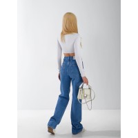 Джинси Felipe Wide leg жіночі світло-синього кольору 33038