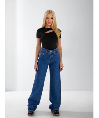 Джинси Malibu Wide leg жіночі світло-синього кольору 33039