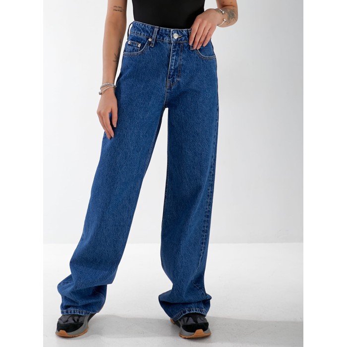 Джинси Malibu Wide leg жіночі світло-синього кольору 33039