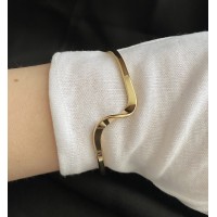 Браслет - манжет золотого кольору 33047