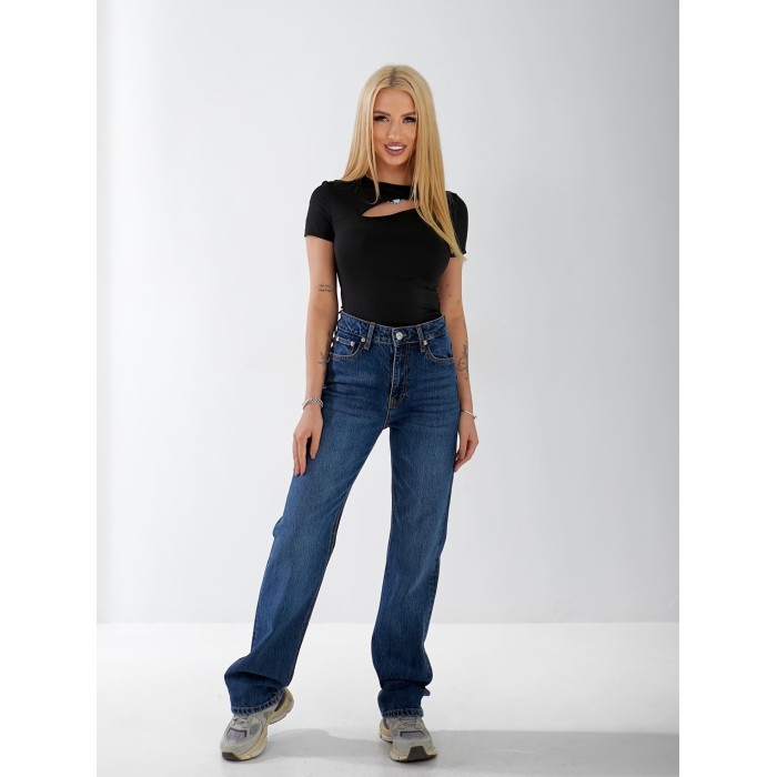 Джинси Xvaier Bootcut жіночі  синього кольору 33052