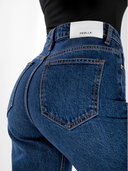 Джинси Xvaier Bootcut жіночі  синього кольору 33052