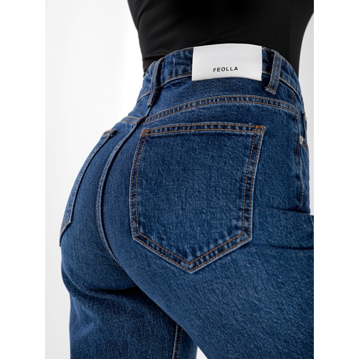 Джинси Xvaier Bootcut жіночі  синього кольору 33052
