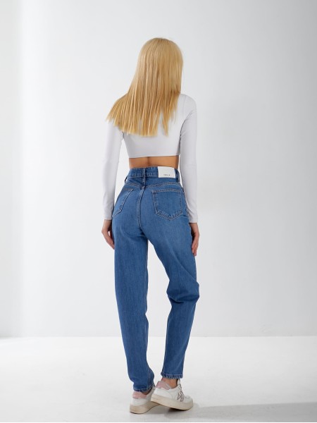Джинси Rin Boyfriend жіночі  свiтло-синього кольору 33053