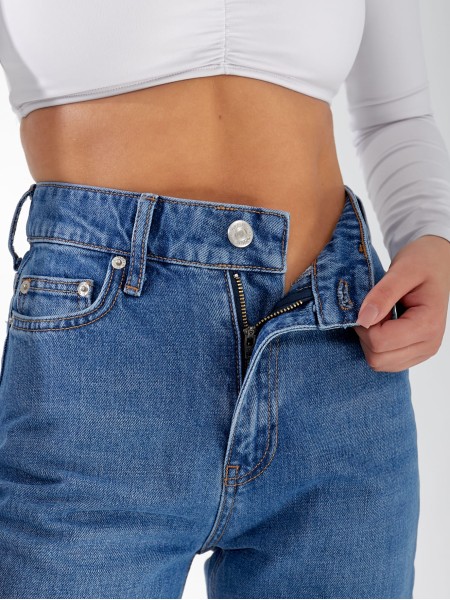 Джинси Rin Boyfriend жіночі  свiтло-синього кольору 33053