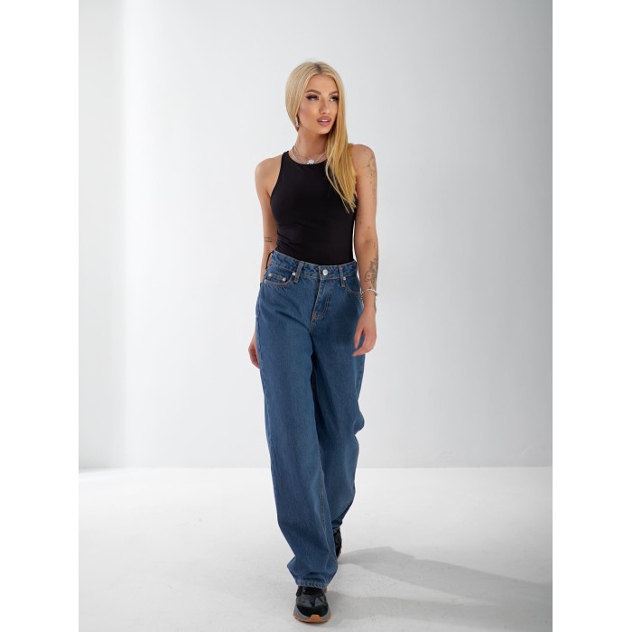 Джинсы Stanley Bootcut женские синего цвета 33054