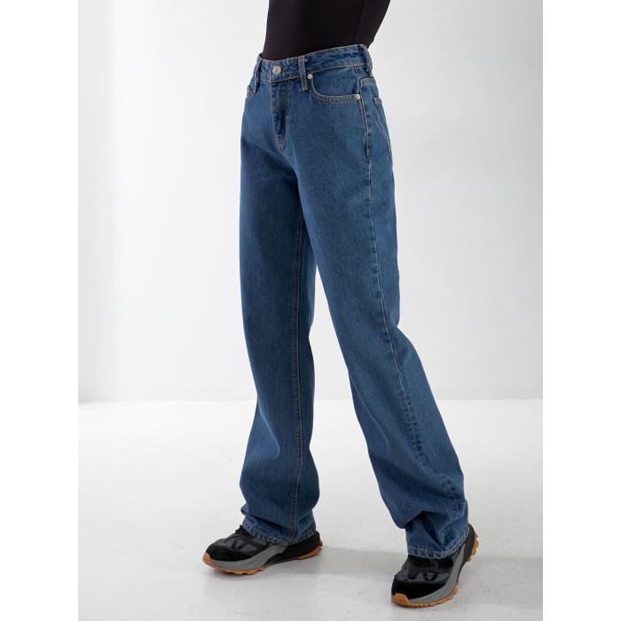 Джинсы Stanley Bootcut женские синего цвета 33054