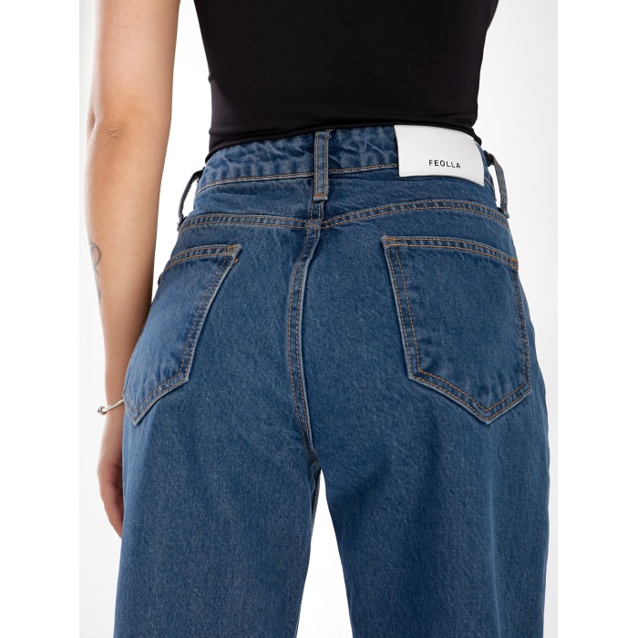 Джинсы Stanley Bootcut женские синего цвета 33054