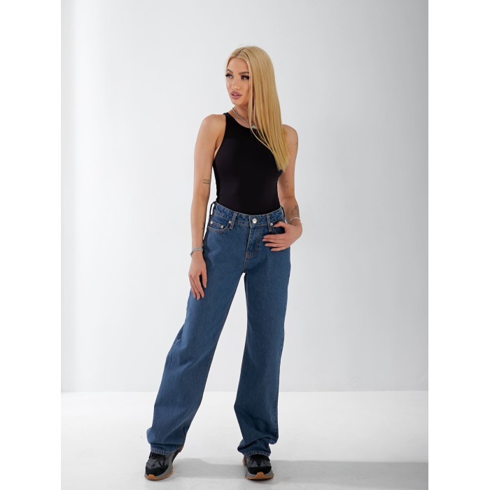 Джинсы Stanley Bootcut женские синего цвета 33054