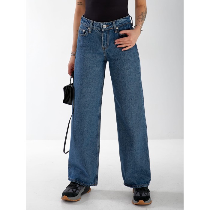 Джинси Everton Wide leg жіночі синього кольору 33058