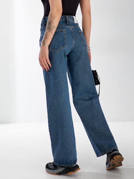 Джинси Everton Wide leg жіночі синього кольору 33058