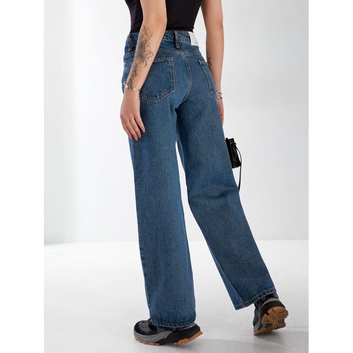 Джинси Everton Wide leg жіночі синього кольору 33058