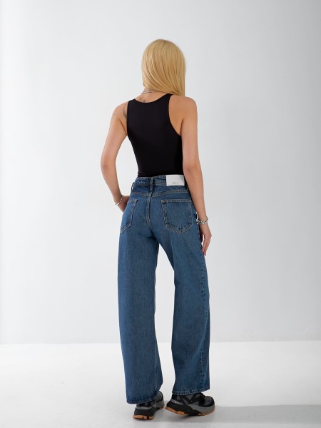 Джинси Everton Wide leg жіночі синього кольору 33058
