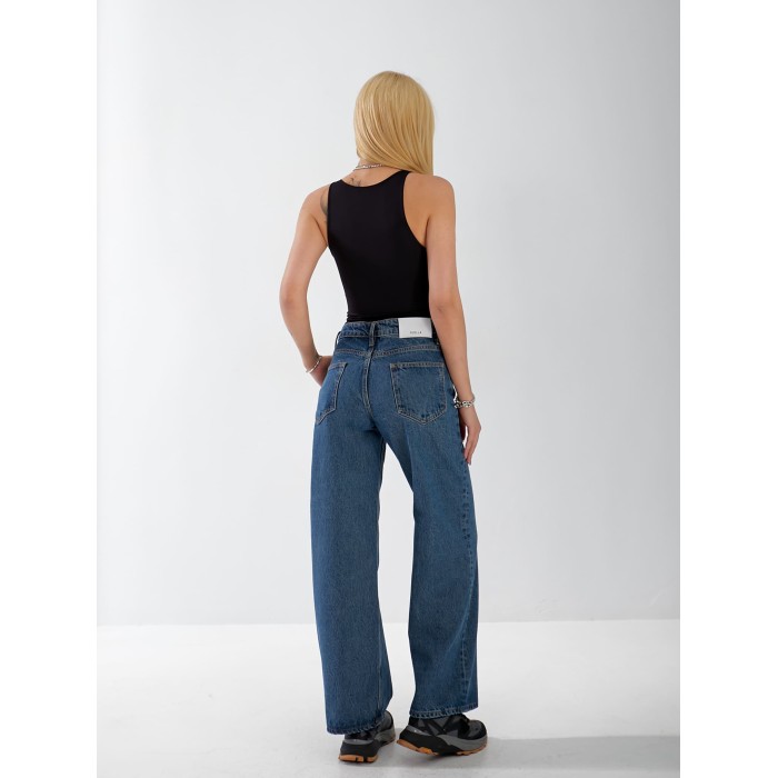 Джинси Everton Wide leg жіночі синього кольору 33058