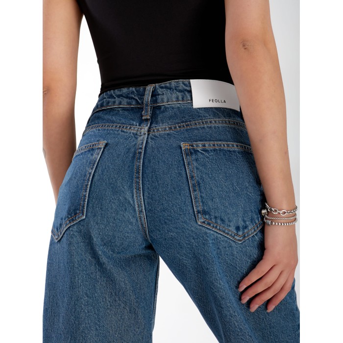 Джинси Everton Wide leg жіночі синього кольору 33058
