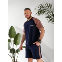 Чоловічий літній костюм синього кольору 33092