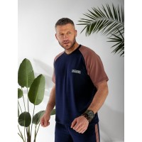 Чоловічий літній костюм синього кольору 33092