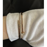 Браслет - манжет Цвях золотого кольору 33134