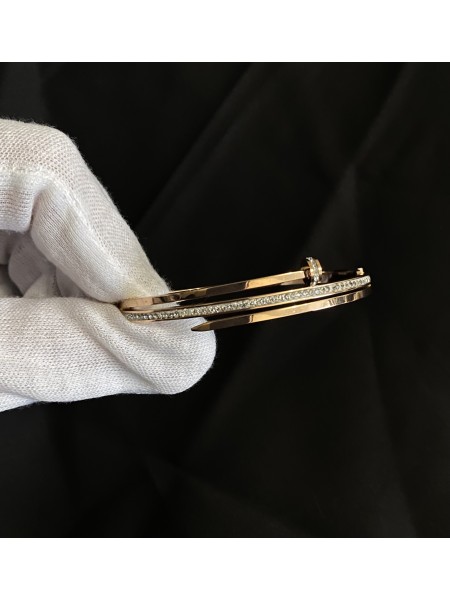 Браслет - манжет Цвях золотого кольору 33564