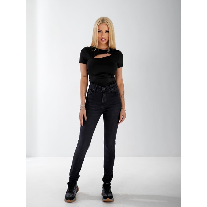 Джинси Voyage Skinny жіночі чорного кольору 33169