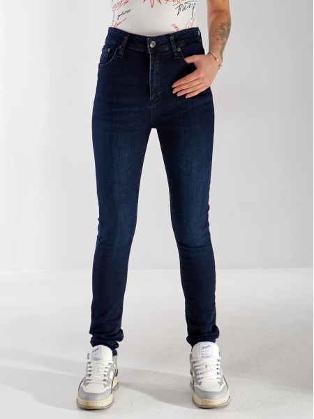 Джинси Guti Skinny жіночі темно-синього кольору 33174