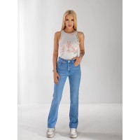 Джинсы Olivium Slim straight женские светло-синего цвета 33175