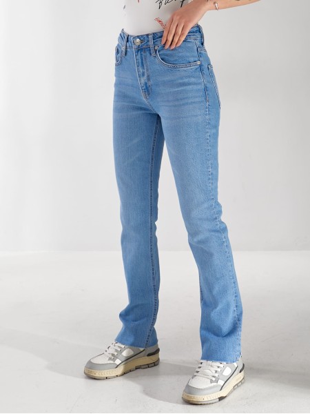 Джинси Olivium Slim straight жіночі свiтло-синього кольору 33175