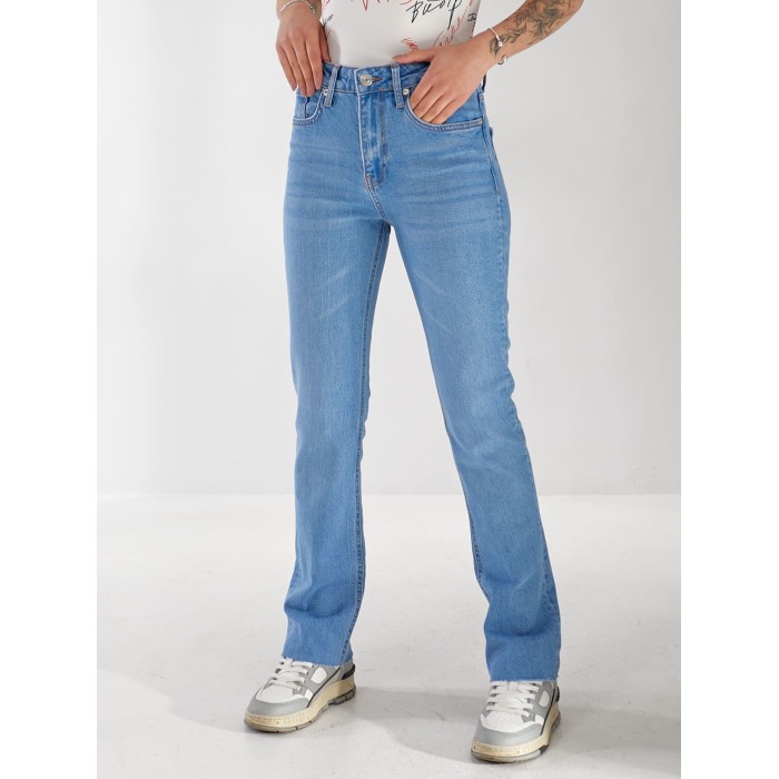 Джинси Olivium Slim straight жіночі свiтло-синього кольору 33175