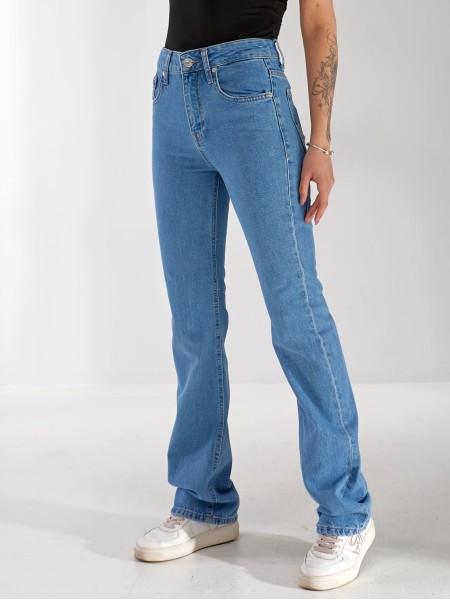 Джинси Pony Wide leg жіночі свiтло-синього кольору 33177