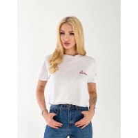 Женский топ Love молочного цвета 33225