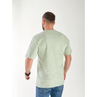 Чоловіча футболка з квадратами оливкового кольору 33228