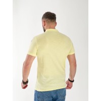 Чоловіча футболка поло з квітами жовтого кольору 33229