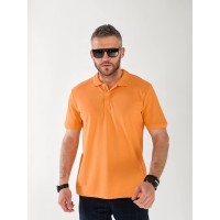 Чоловіча футболка-поло помаранчевого кольору 33231
