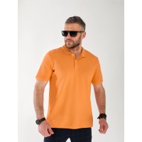 Чоловіча футболка-поло помаранчевого кольору 33231