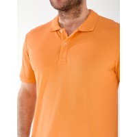 Чоловіча футболка-поло помаранчевого кольору 33231
