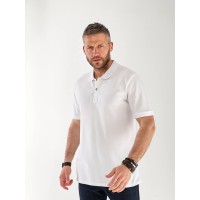 Чоловіча футболка-поло бiлого кольору 33232
