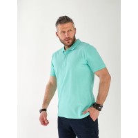 Чоловіча футболка-поло м'ятного кольору 33234