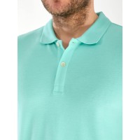 Чоловіча футболка-поло м'ятного кольору 33234