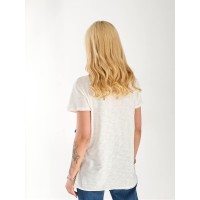 Женская футболка с надписью белого цвета 33260