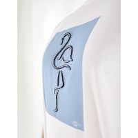 Чоловіча футболка з малюнком білого кольору 33264