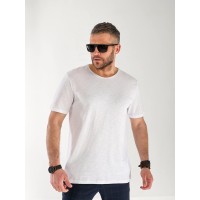 Чоловіча базова футболка бiлого кольору 33291