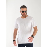 Чоловіча базова футболка бiлого кольору 33291