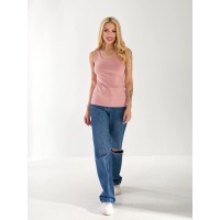 Майка базова жіноча пудрового кольору 33295