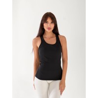 Майка-борцовка жіноча чорного кольору 33308