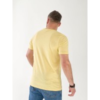 Чоловіча базова футболка жовтого кольору 33313