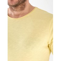 Чоловіча базова футболка жовтого кольору 33313