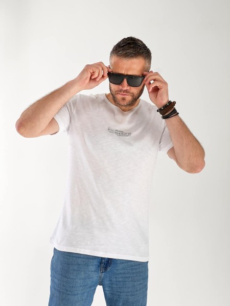 Футболка чоловіча світло-сірого кольору 33314