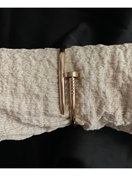 Браслет - манжет Цвях золотого кольору 33357