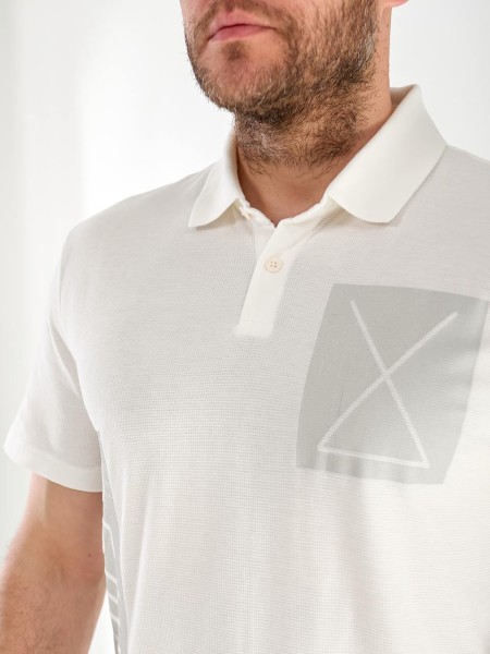 Футболка чоловіча поло білого кольору 33364